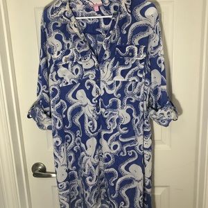 Lilly Pulitzer Cute Octopus Print Tunic